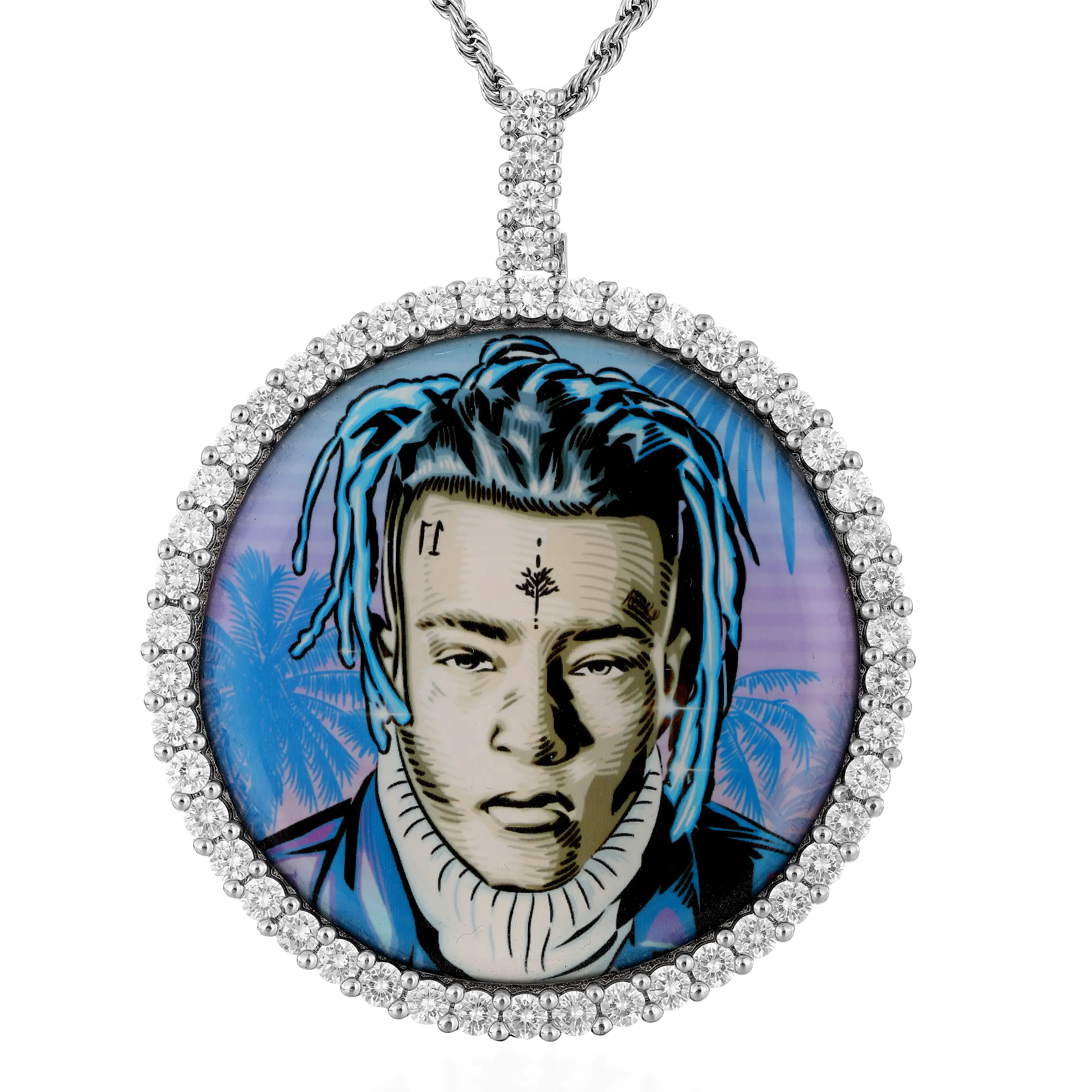 Custom Round Photo Pendant