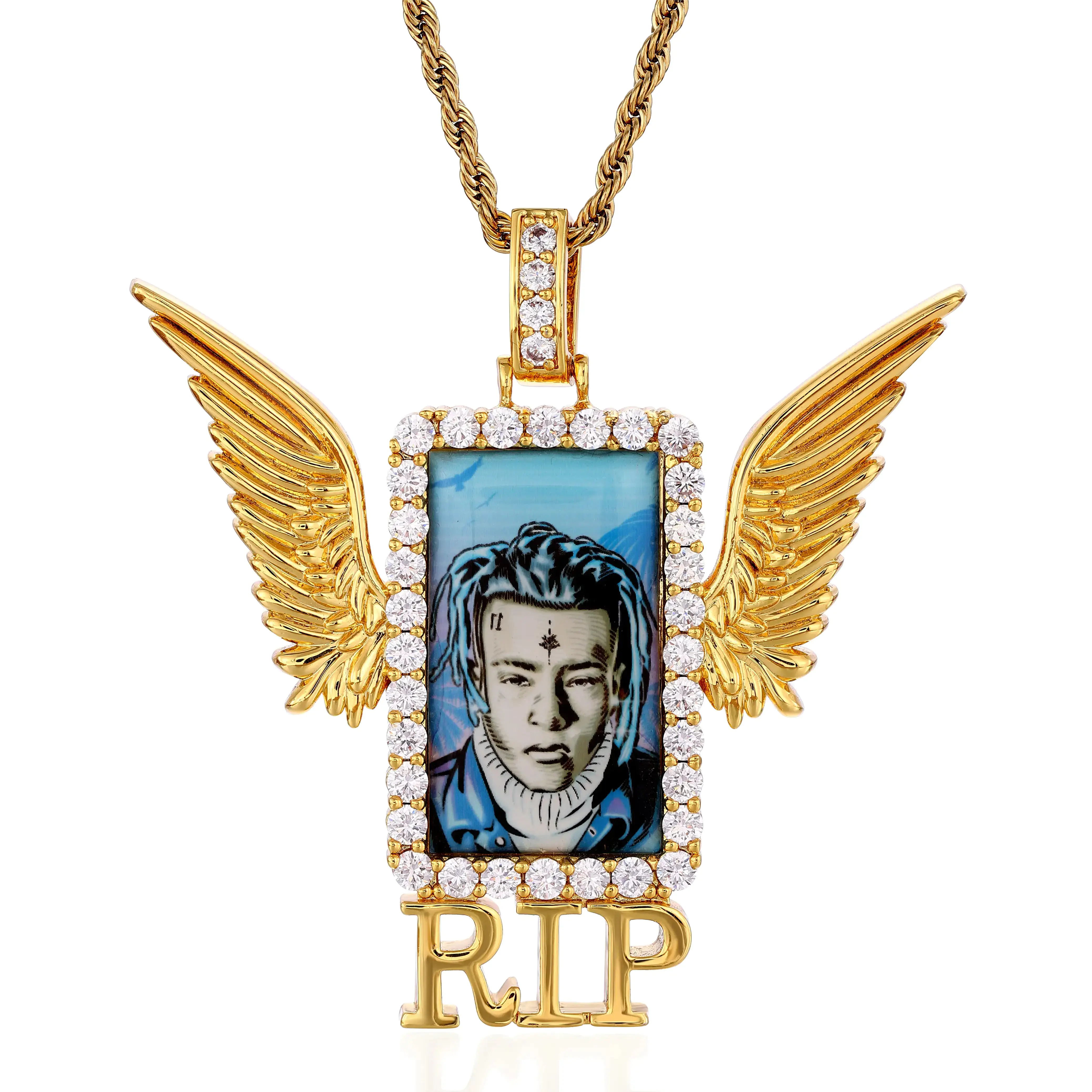 Custom Rip Wing 3D Photo Pendant