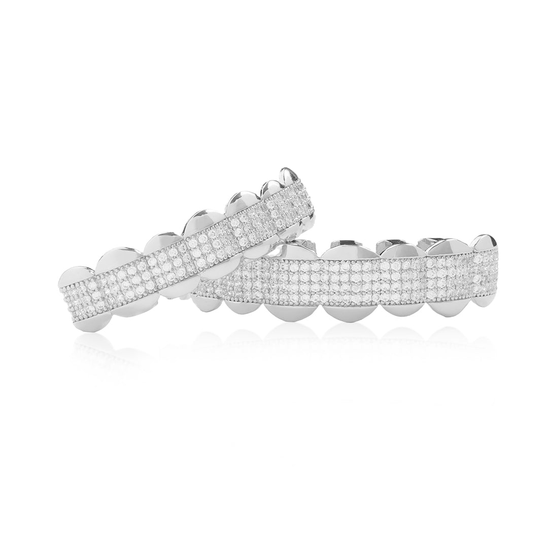 Custom Middle Pave Iced Grillz