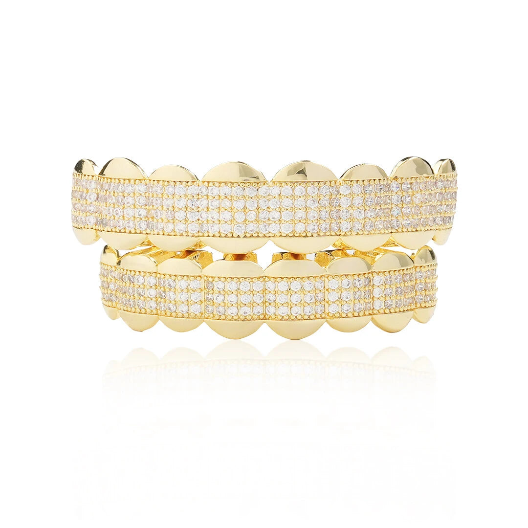 Custom Middle Pave Iced Grillz