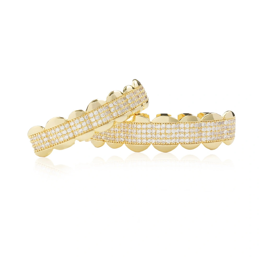 Custom Middle Pave Iced Grillz