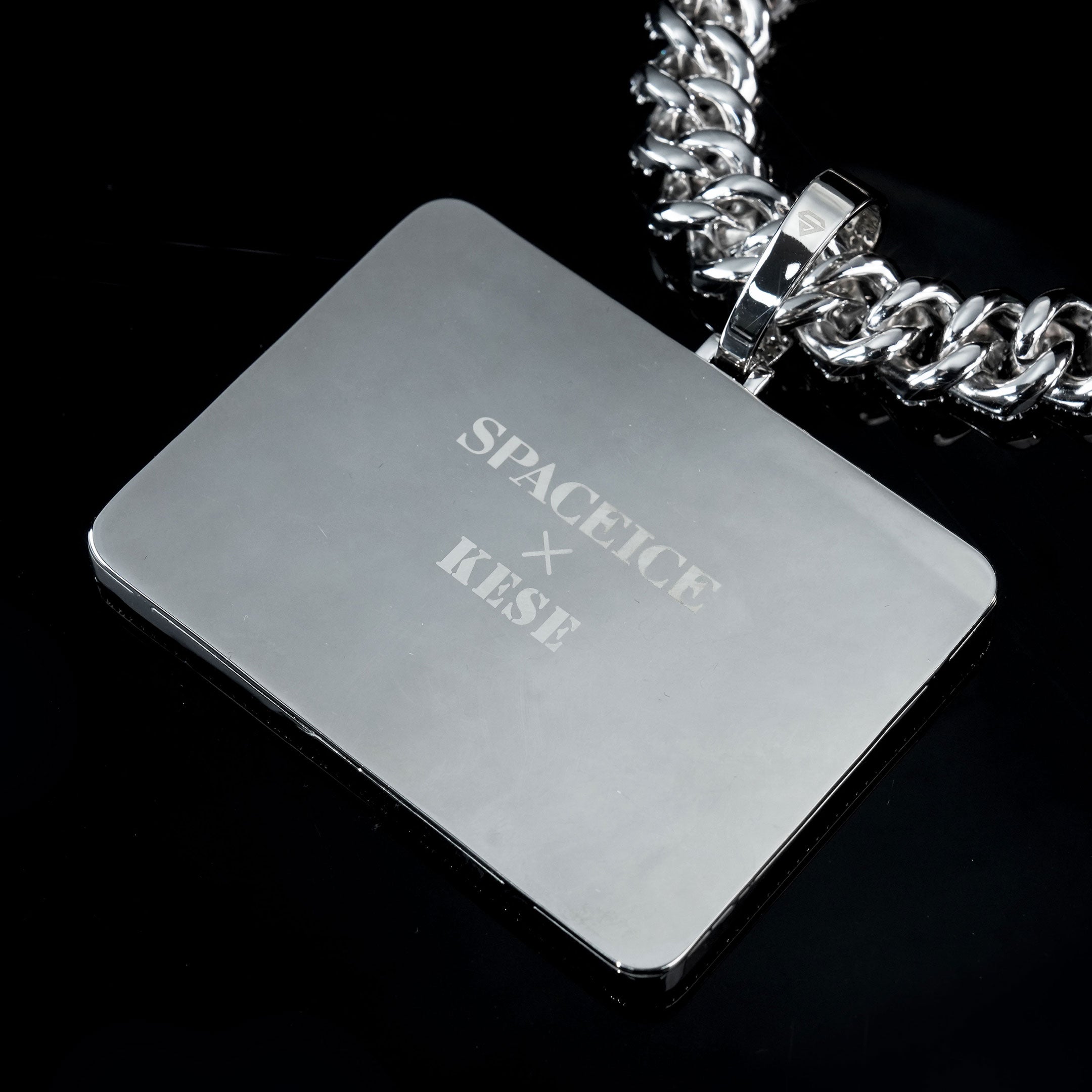 Custom 3D Big Square Pendant