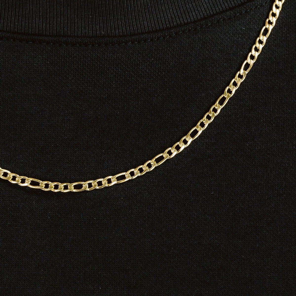3mm Figaro Chain Gold
