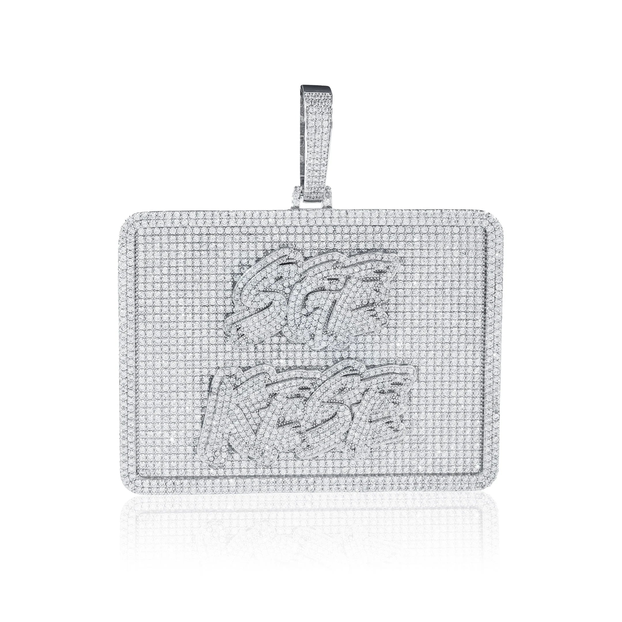 Custom 3D Big Square Pendant