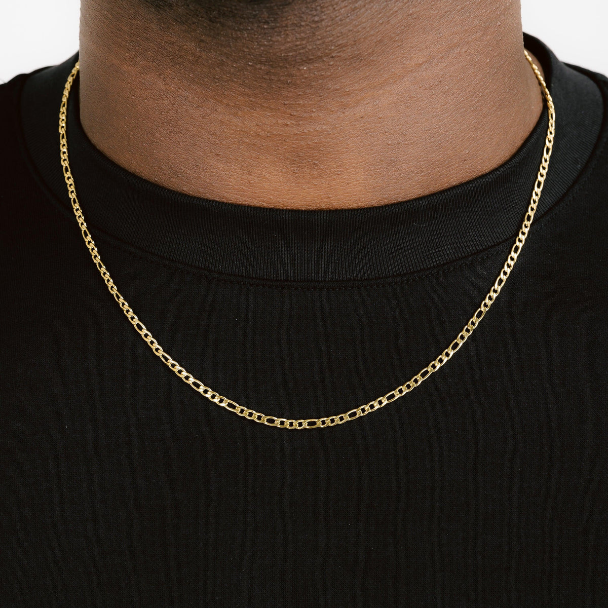 3mm Figaro Chain Gold