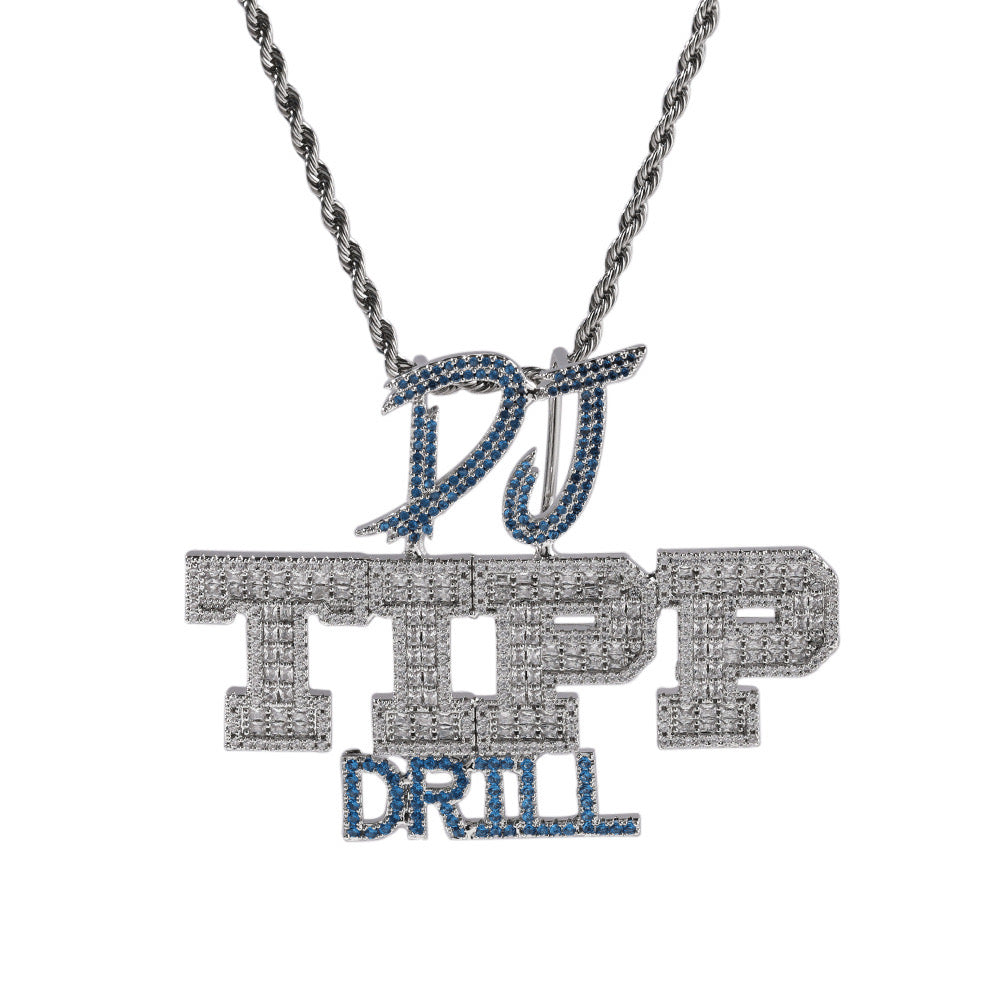 Custom 3 Lines Letter Pendant