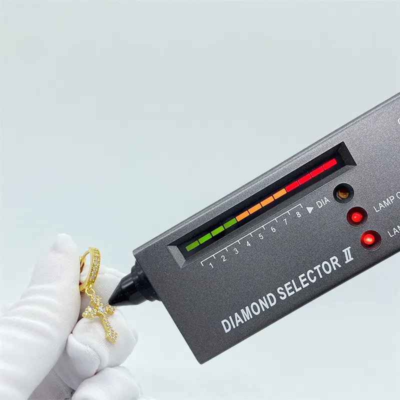 S925 Silver Moissanite Nova Cross Hoop Earrings