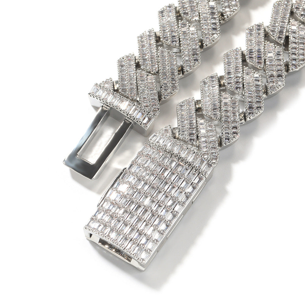 20MM Baguette Prong Cuban Chain