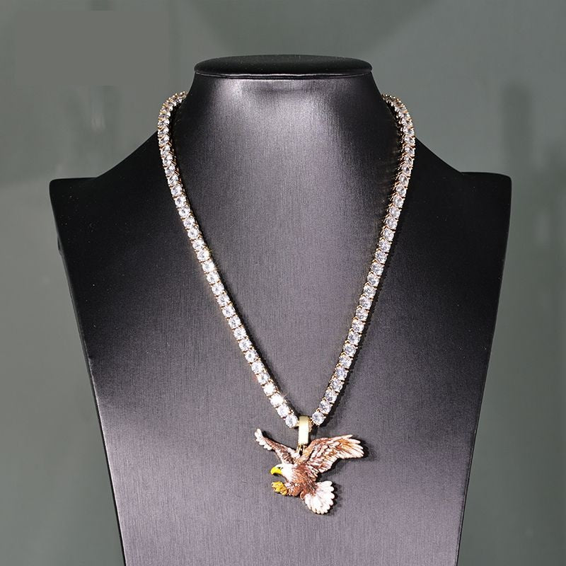 Eagle Enamel Pendant