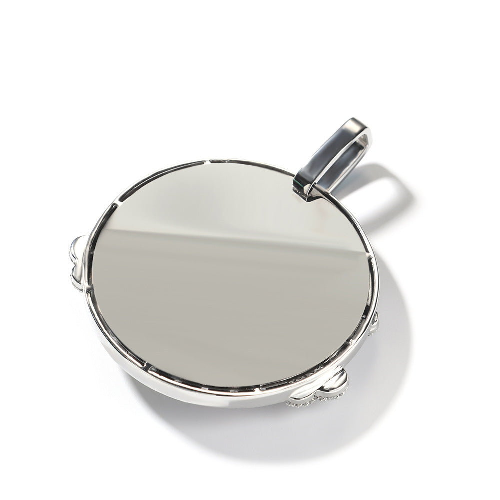 Custom Color Enamel Skull Pendant