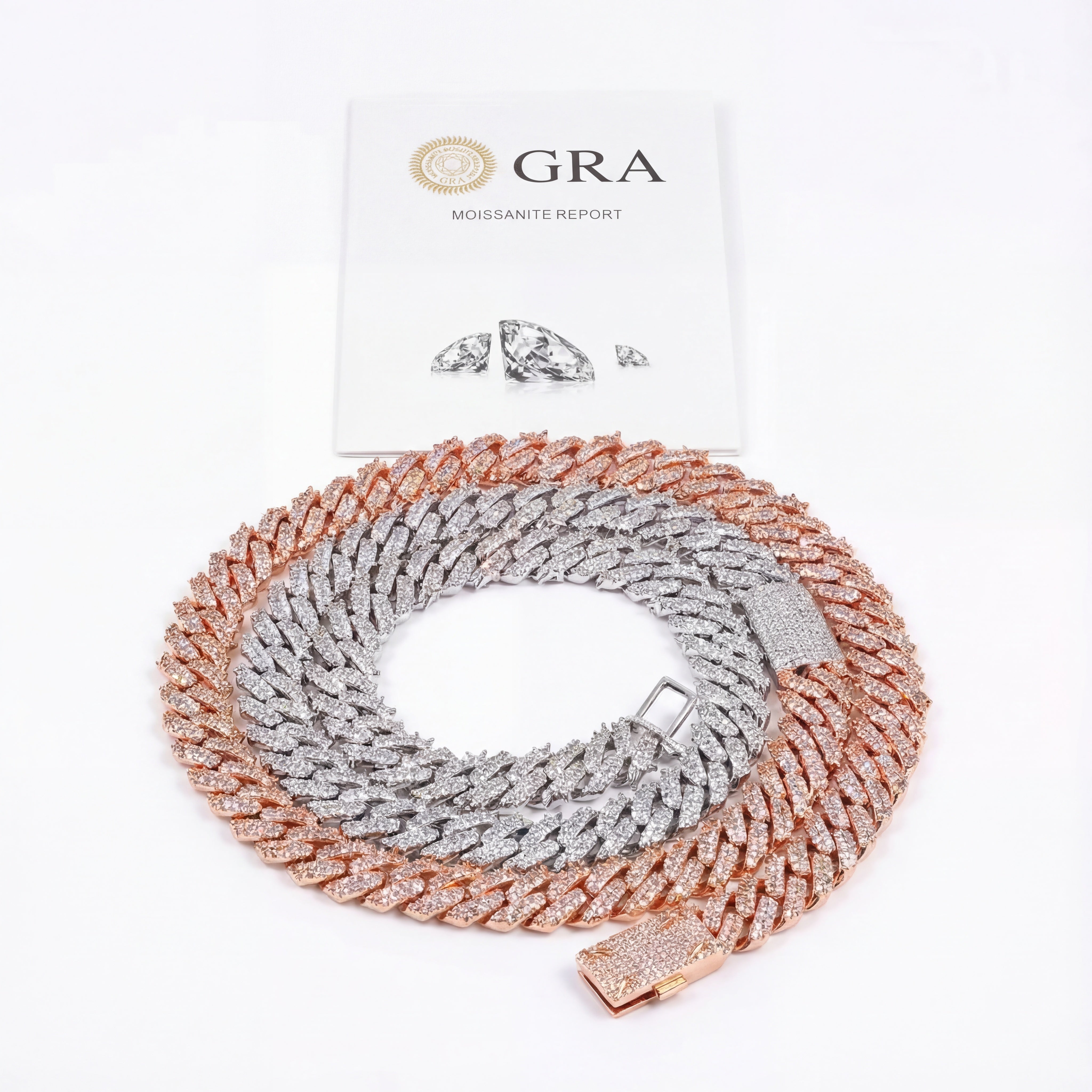 15MM Iced-out Prong Miami Cuban Chain