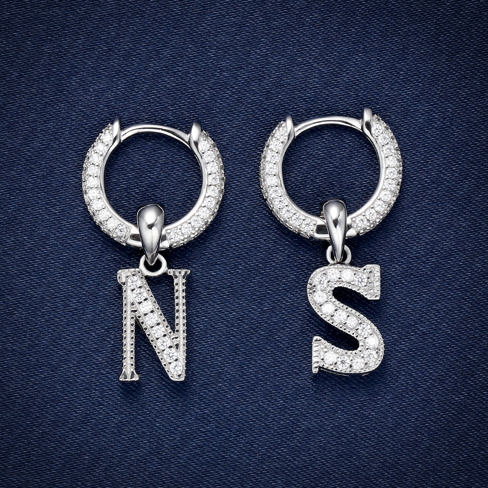 Iced Letter Earrings