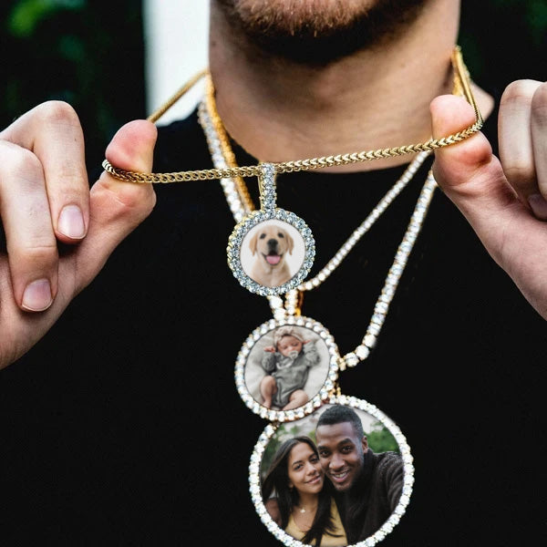 Custom Round Photo Pendant