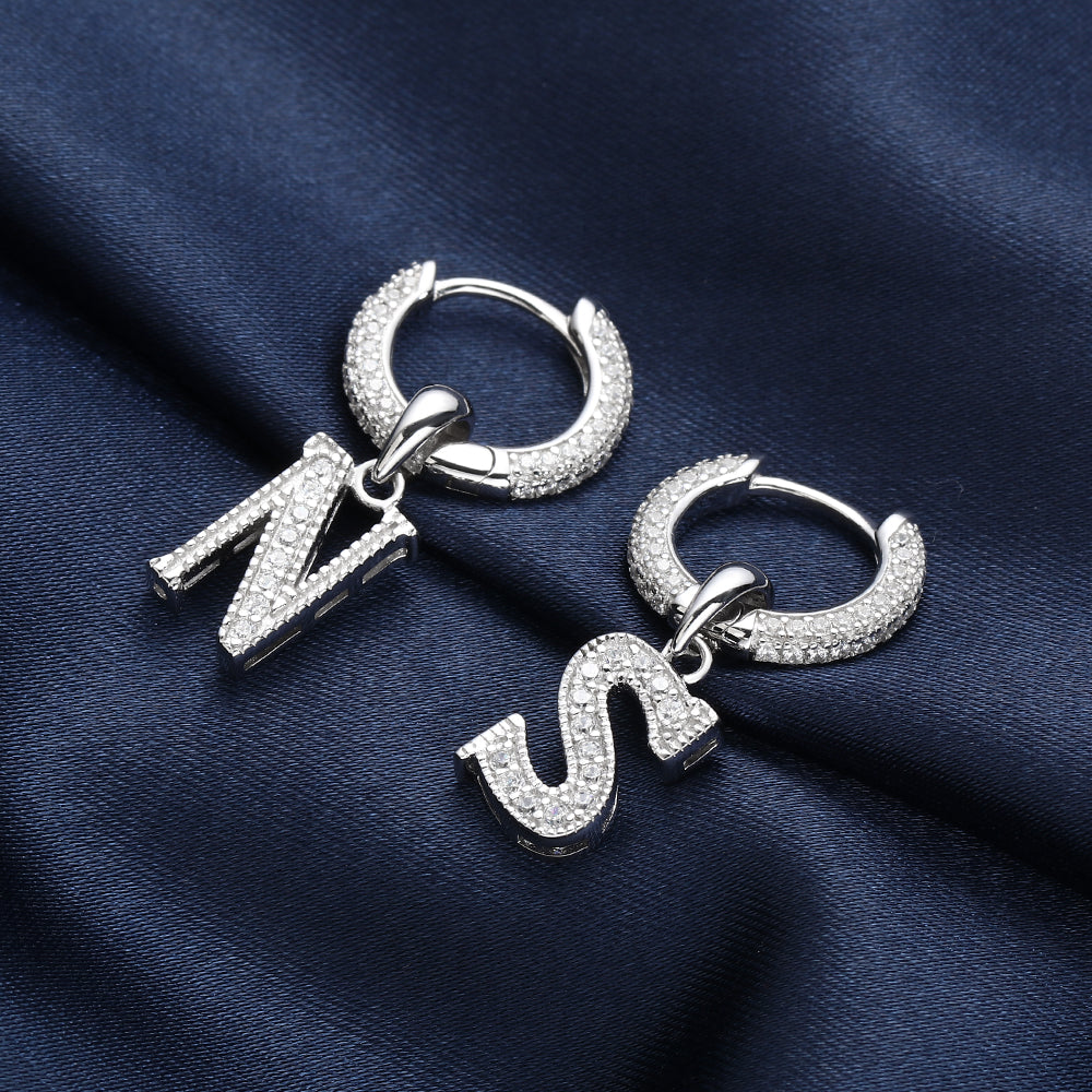 Iced Letter Earrings