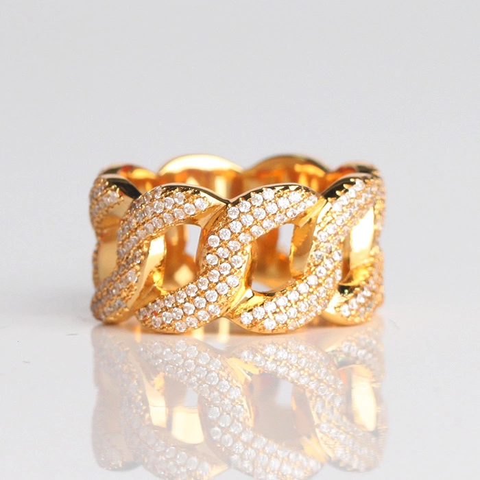 Iced Cuban Link Ring
