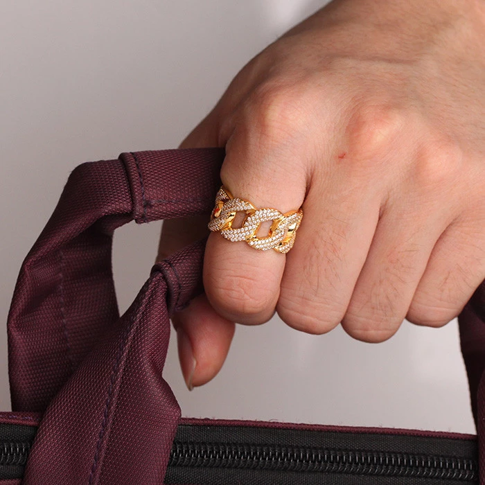 Iced Cuban Link Ring