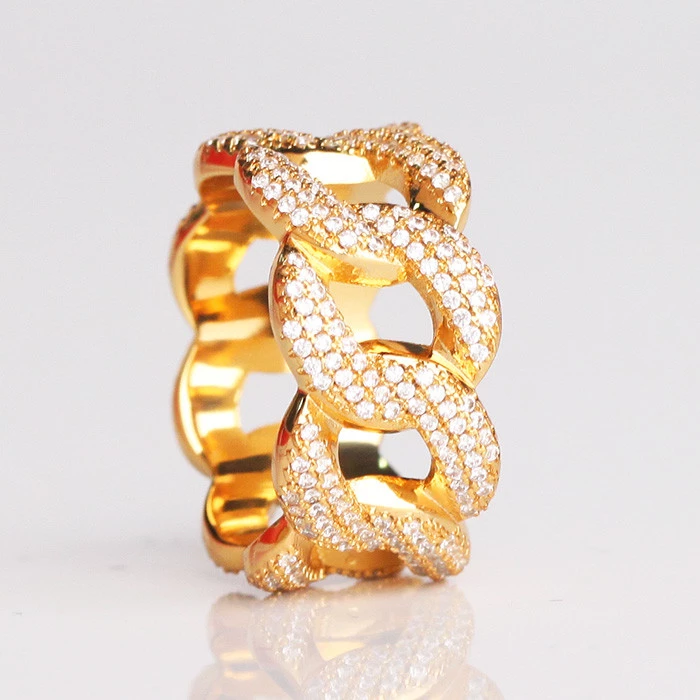 Iced Cuban Link Ring