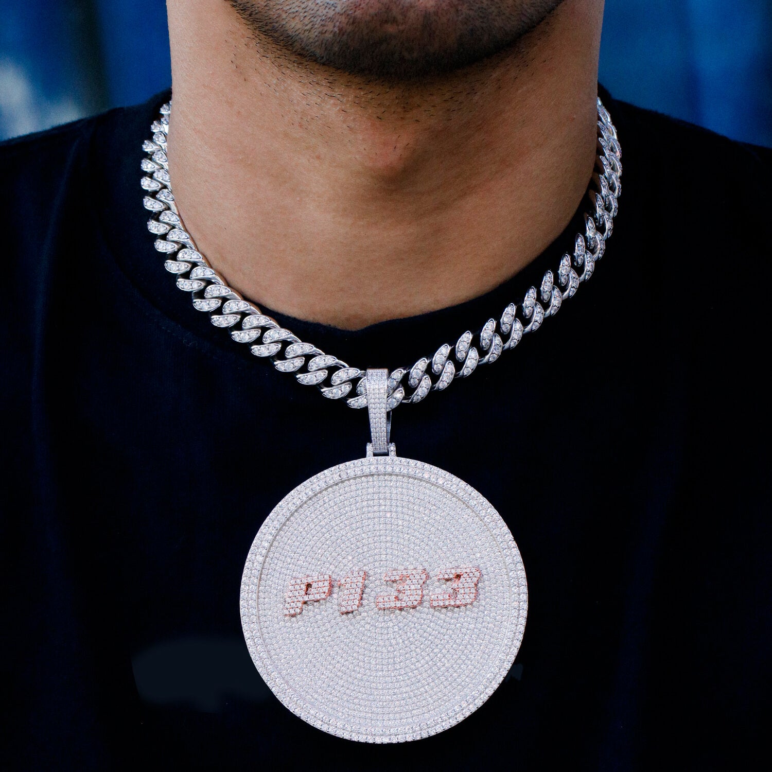 80MM 3D Disc Custom Pendant