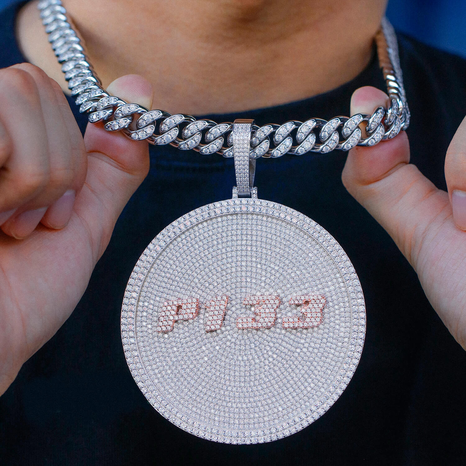 80MM 3D Disc Custom Pendant