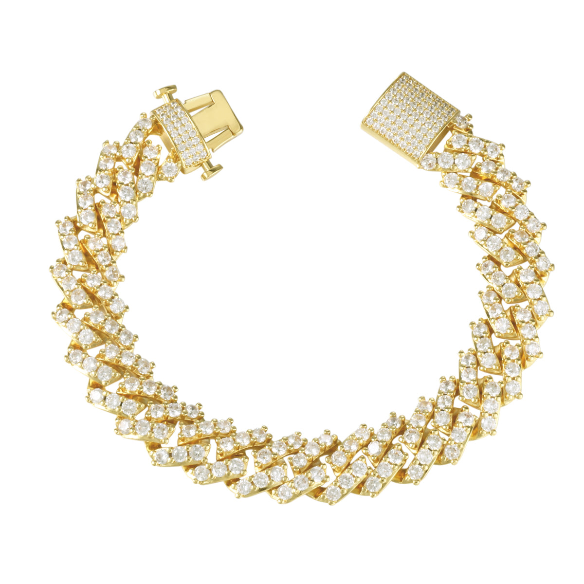 Simulated  S Link Prong Bracelet