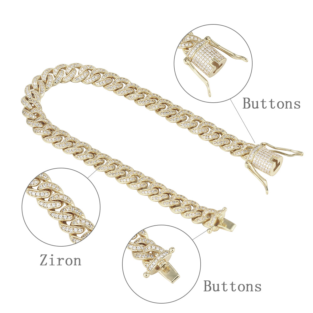 8MM Micro Cuban Link Bracelet