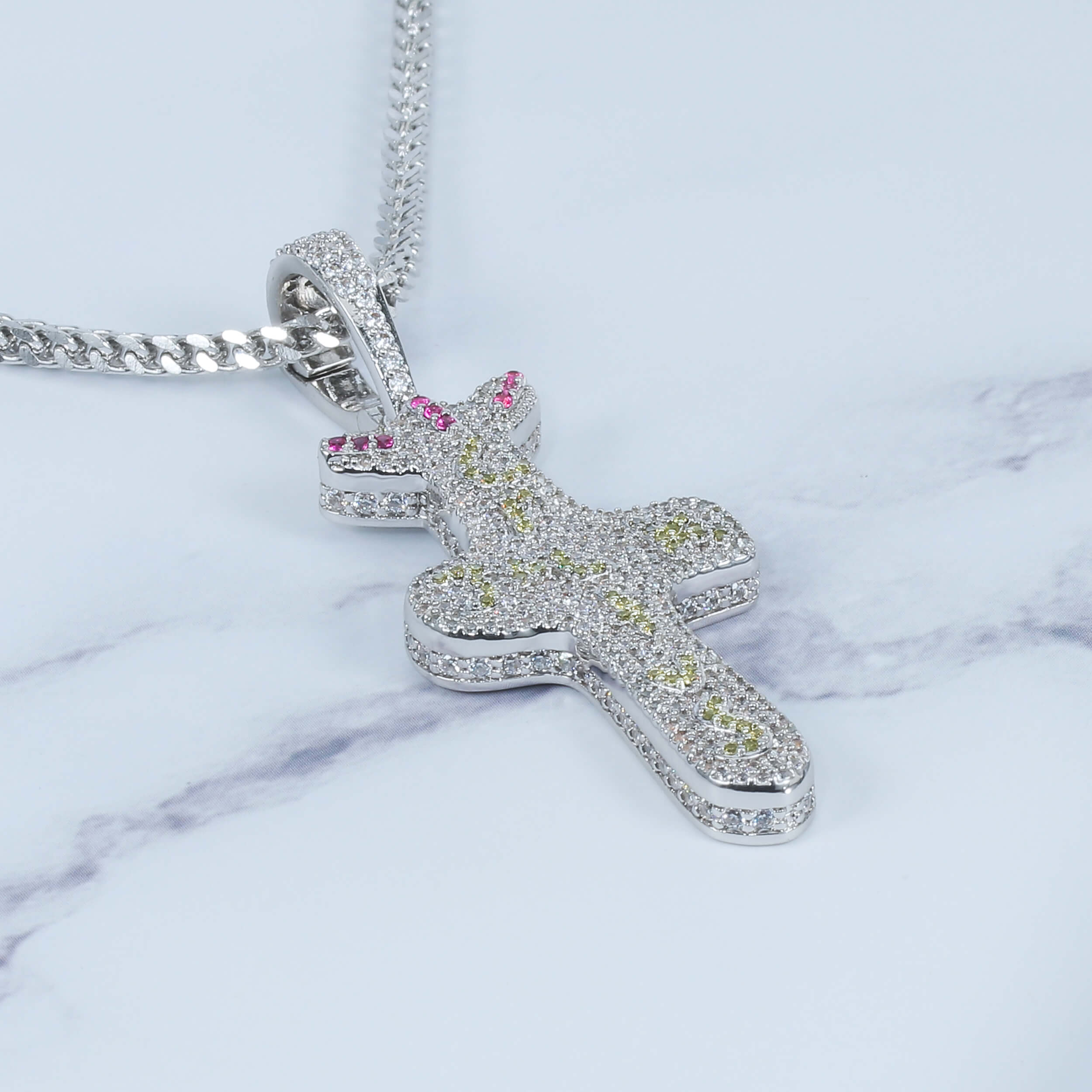 Iced Cross Pendant