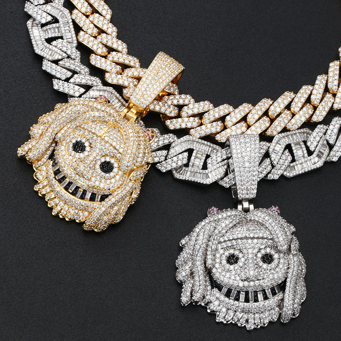 Iced Smile Emoji Pendant
