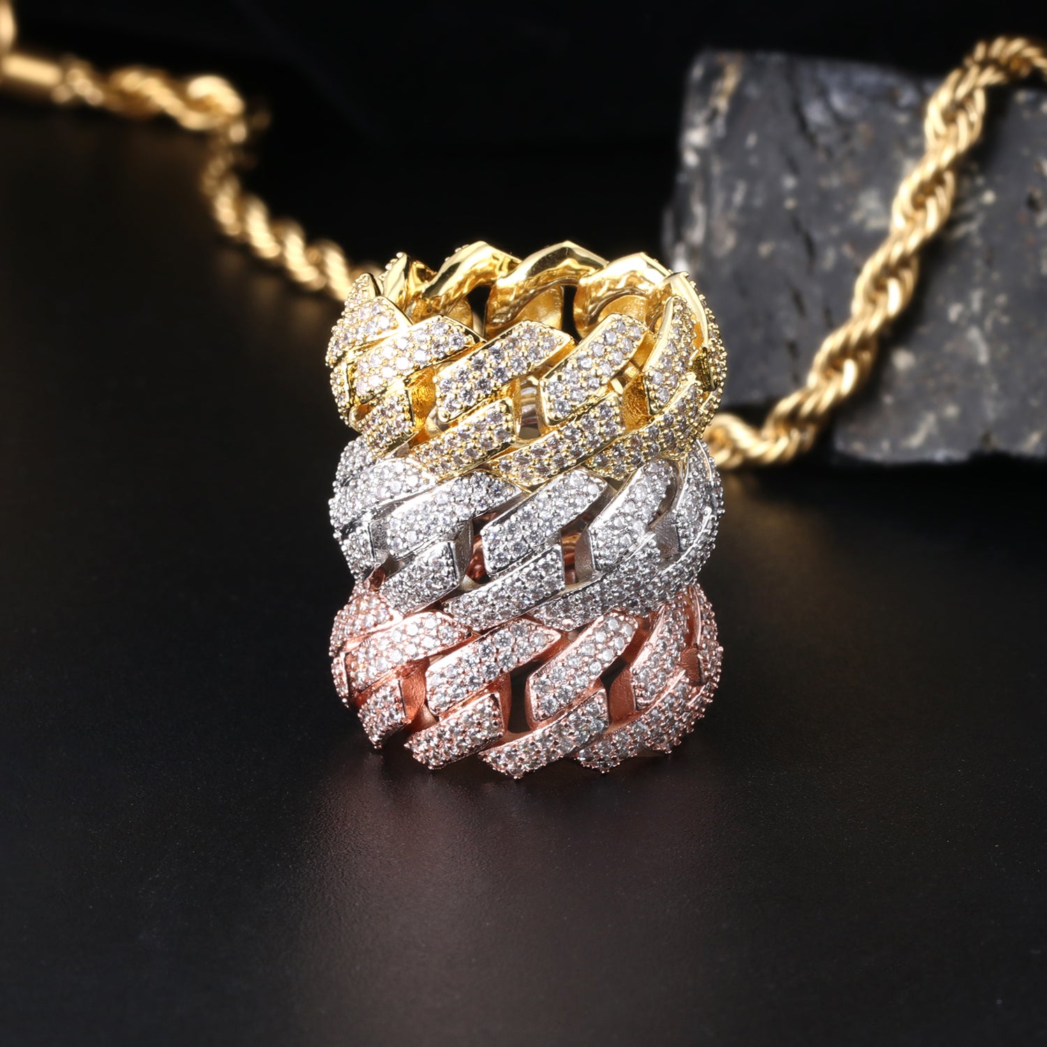 Iced Cuban Link Ring