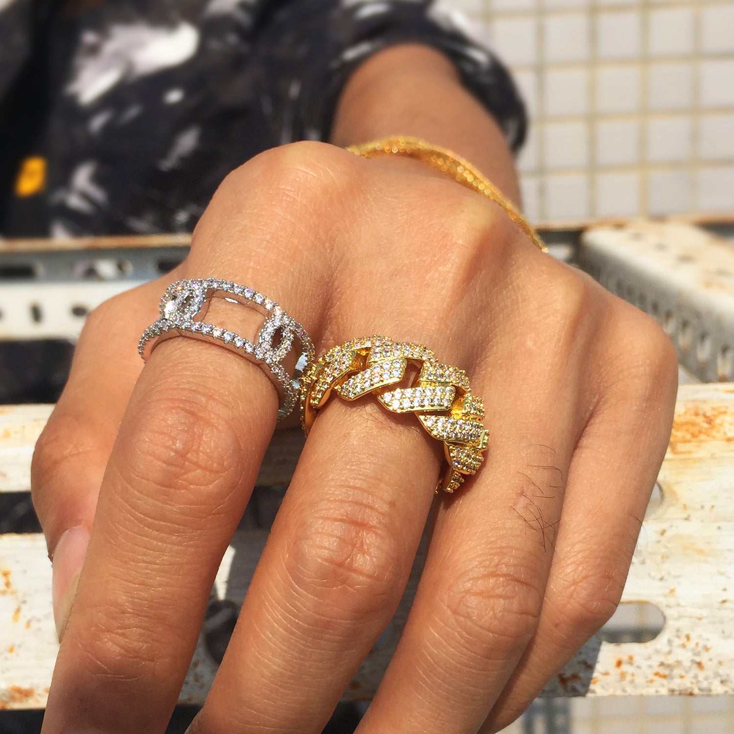 Iced Cuban Link Ring