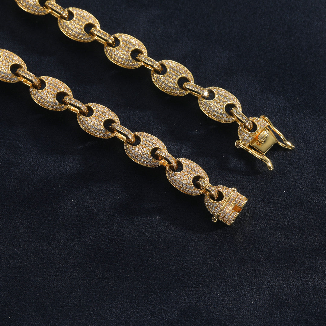 S925 Puffed Anchor Mariner Bracelet