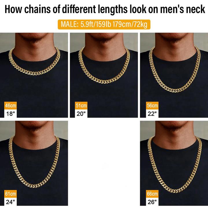 Mens Miami Cuban Link Chain