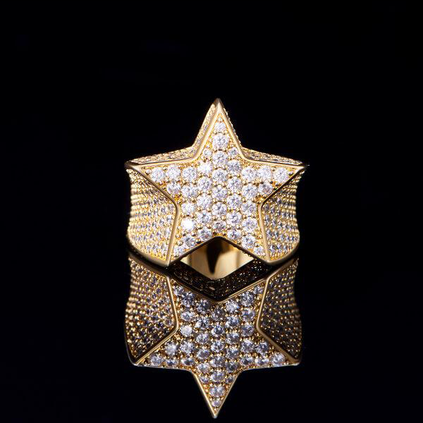 Iced Star Ring