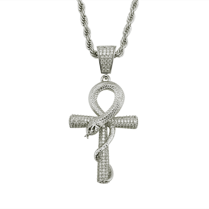 Snakelike Cross Pendant