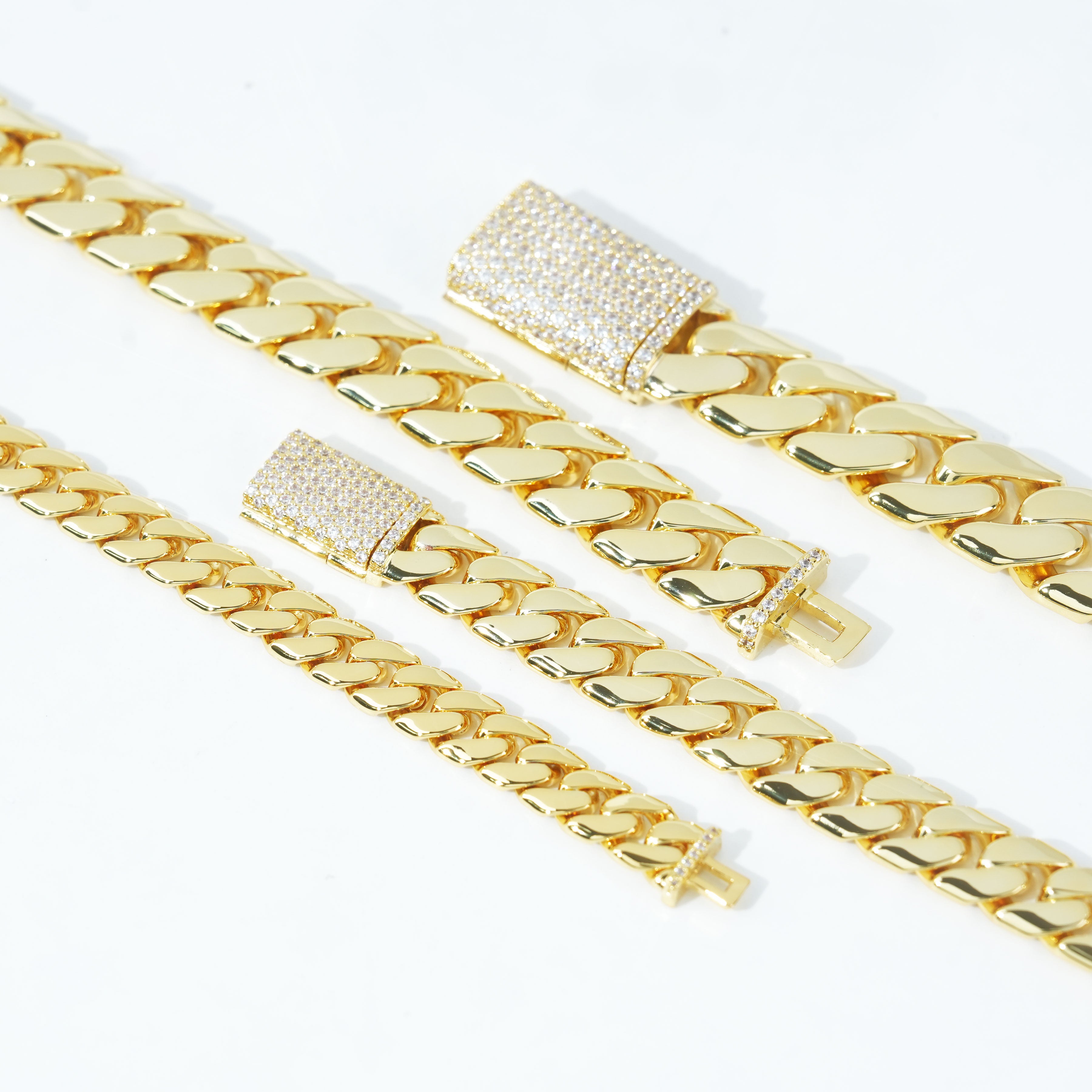 New Release Iced Clasp Prong Miami Cuban Link Chain