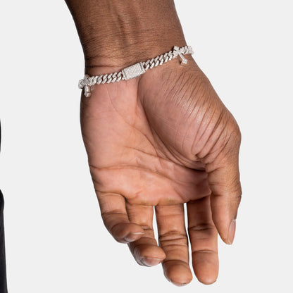 6MM Cross Cuban Bracelet