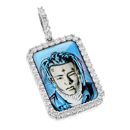 Custom Square Photo Pendant