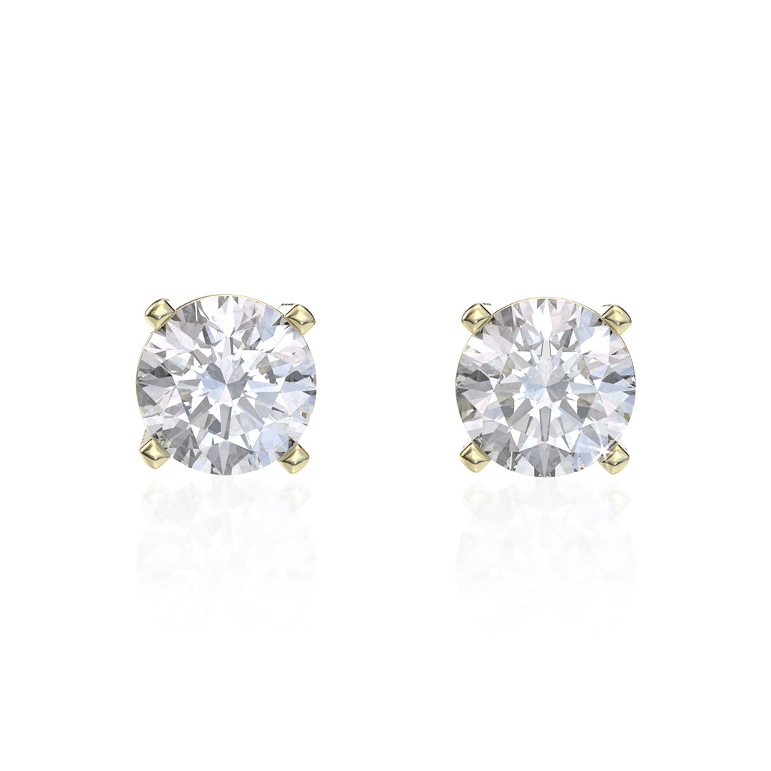 S925 Silver Moissanite Halo Stud Earrings