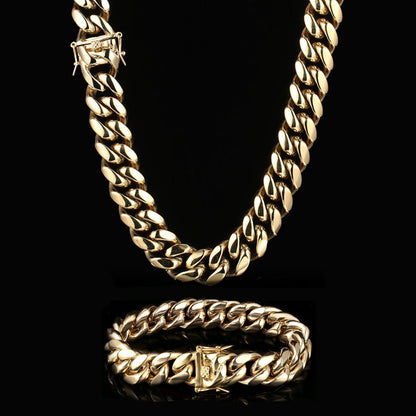 18MM Miami Cuban Link Set