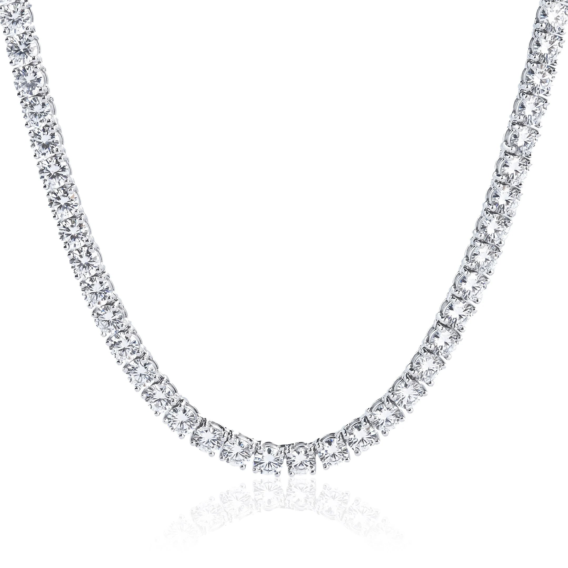 925 Sterling Silver Moissanite Tennis Chain