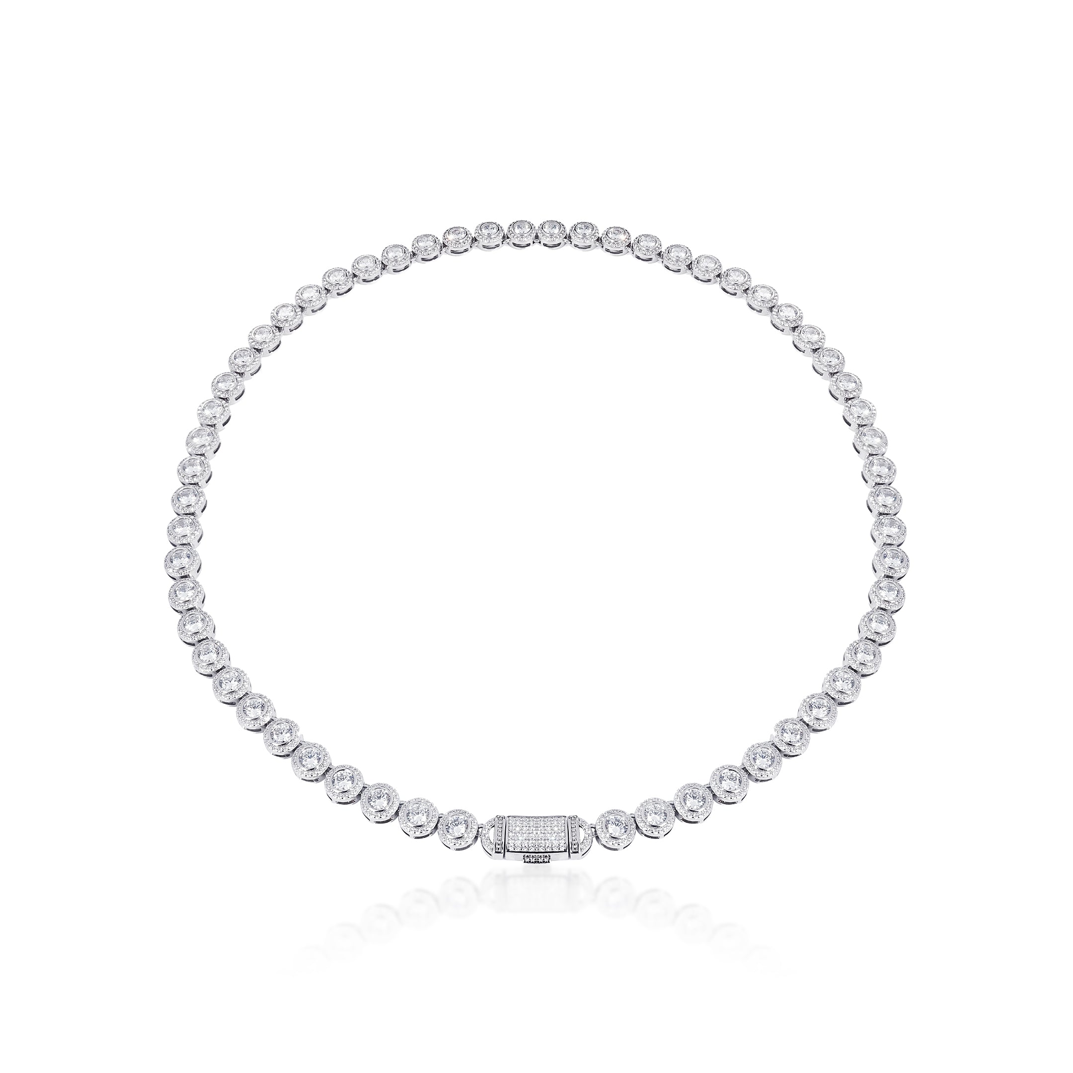 S925 Moissanite 8MM Hola Tennis Chain