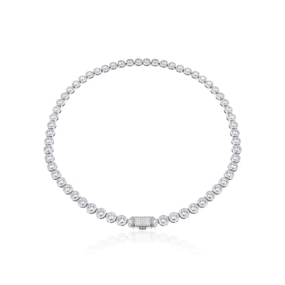 S925 Moissanite 8MM Hola Tennis Chain