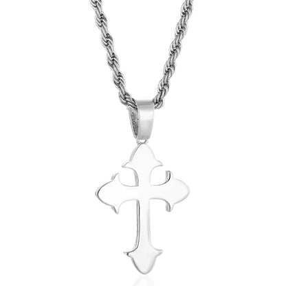 S925  Moissanite Catholic Cross Pendant