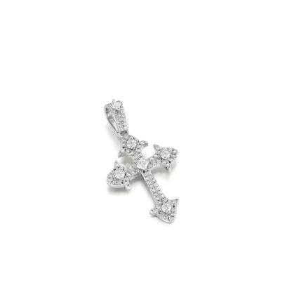 S925  Moissanite Catholic Cross Pendant