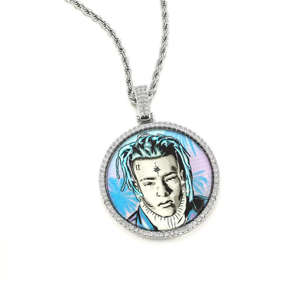 Custom Round Photo Pendant