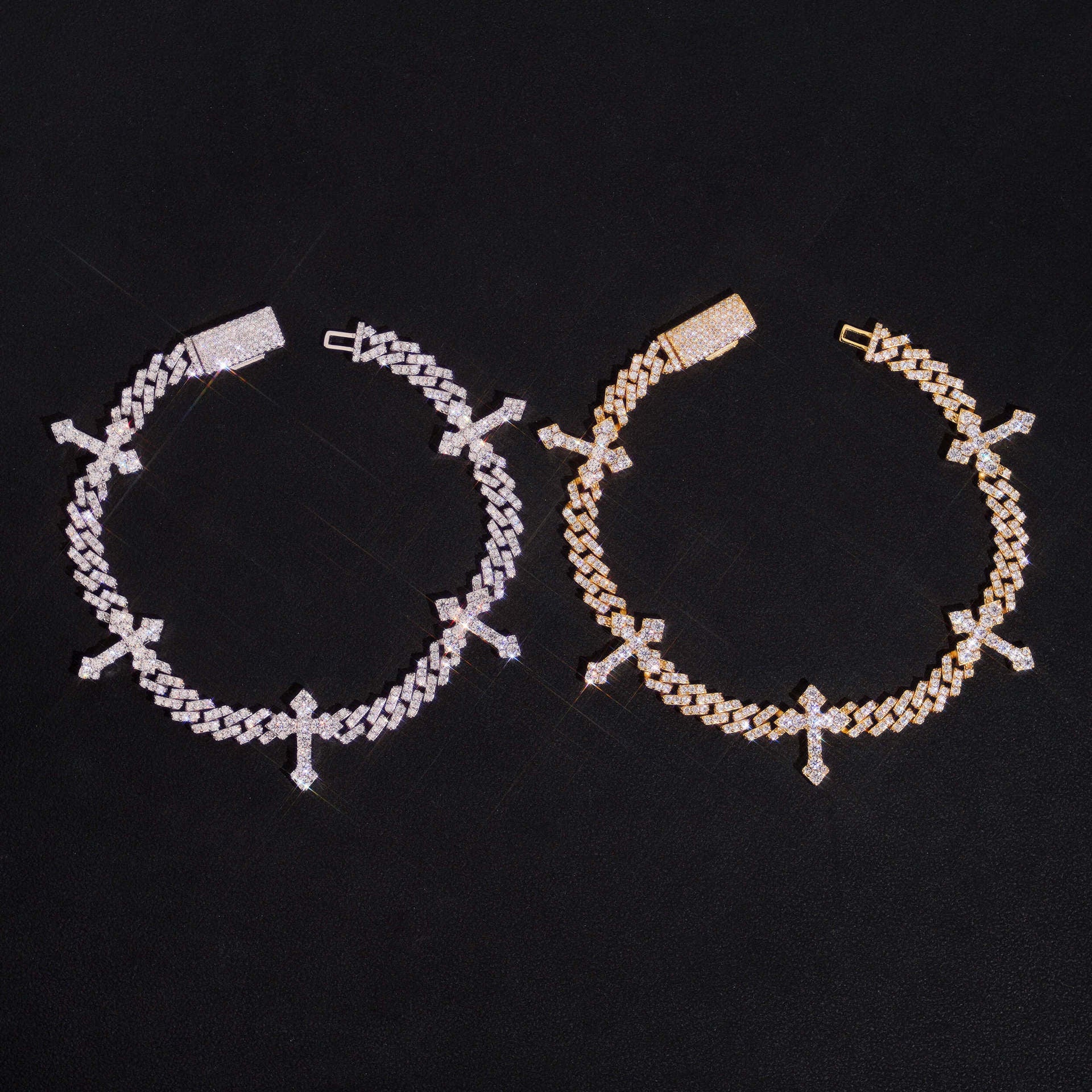 6MM Cross Cuban Bracelet