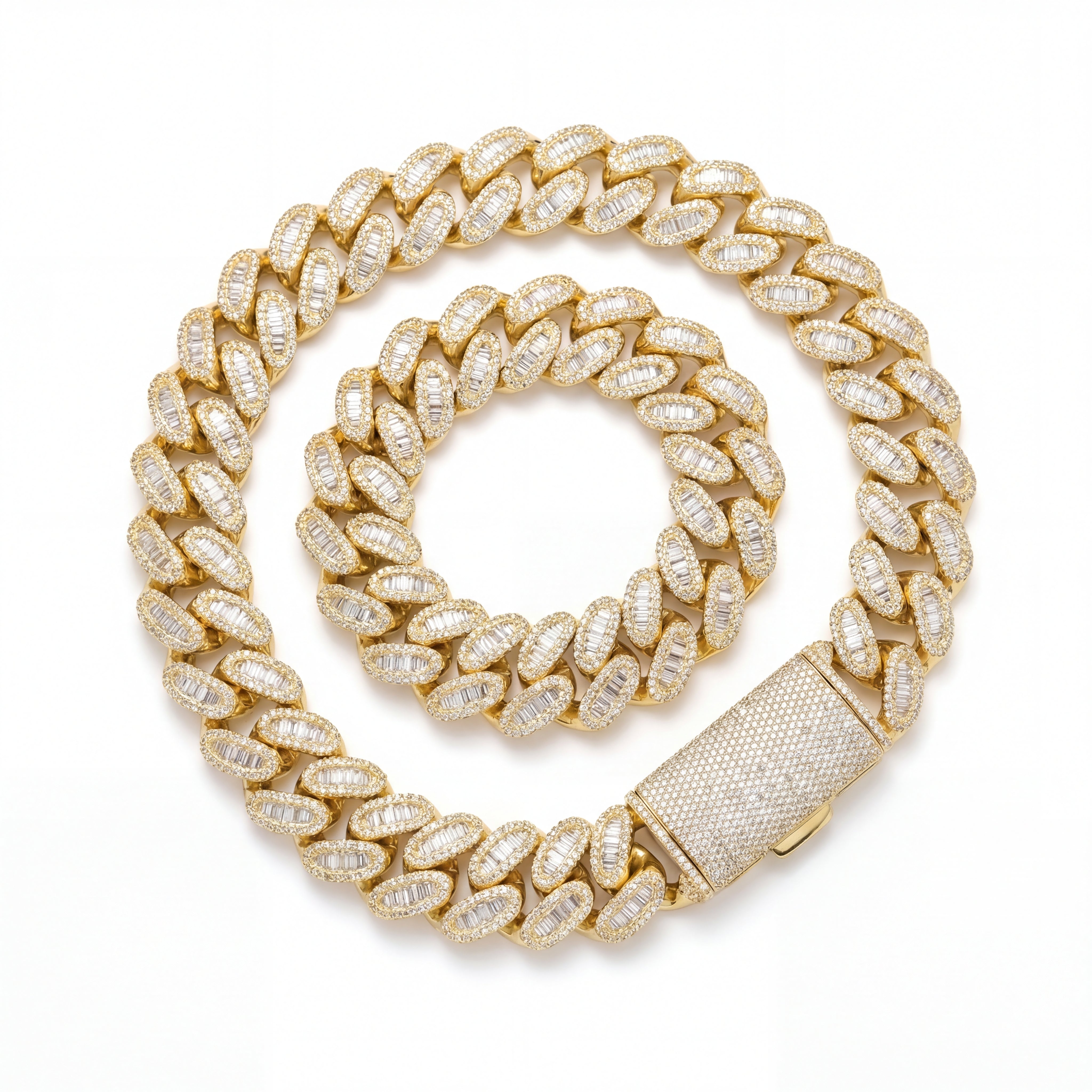 25MM Iced-out Miami Cuban Chain