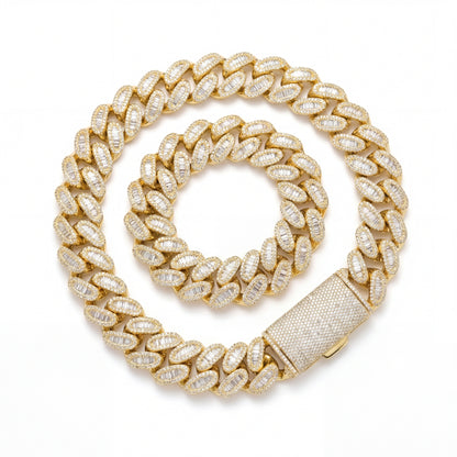 25MM Iced-out Miami Cuban Chain