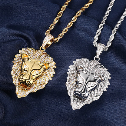 Iced Lion Pendant