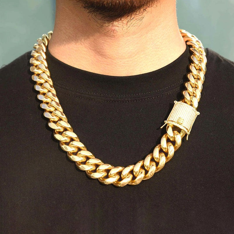 Iced Clasp Miami Cuban Link Chain