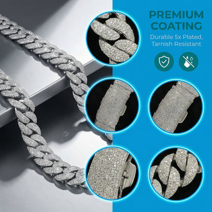 30MM Iced-out Miami Cuban Chain